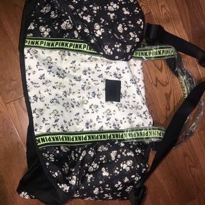 Pink Victoria’s Secret Floral Bag